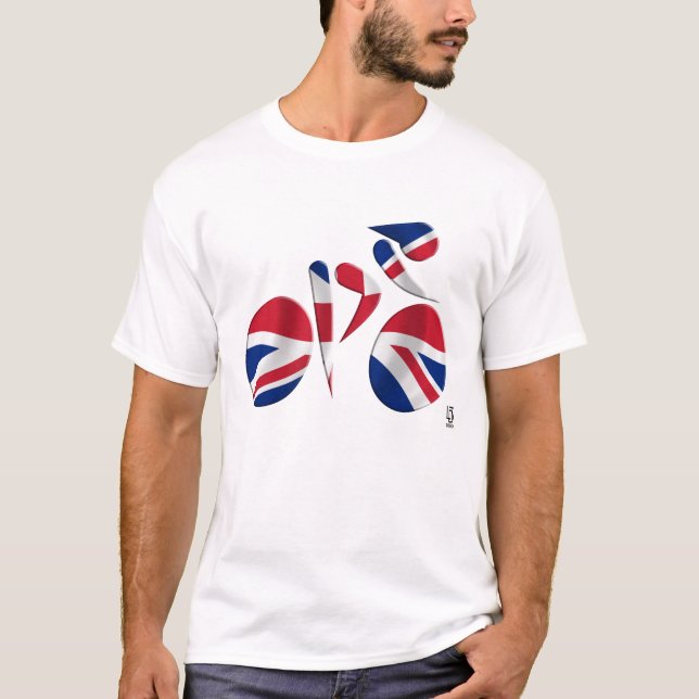 Camiseta Grâ Bretanha - ciclismo do GB (Frente)