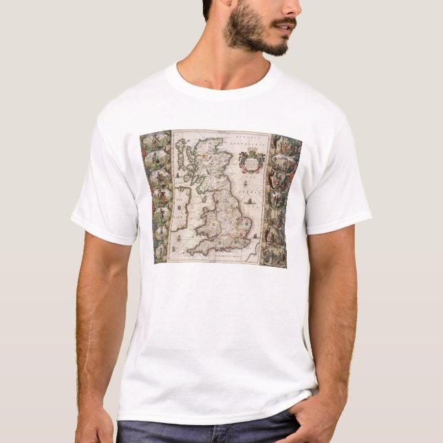 Camiseta Grâ Bretanha como foi dividida no Tyme do Engli (Frente)