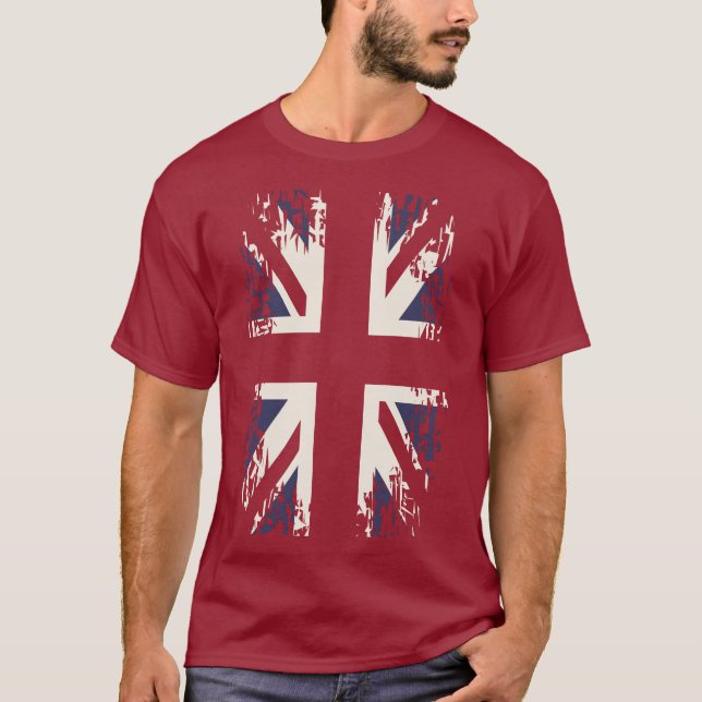 Camiseta Grâ Bretanha "Union Jack" (bandeira BRITÂNICA). (Frente)