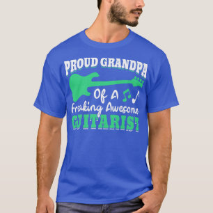 Camiseta Gra de Música do Avô do Guitarrista Elétrico