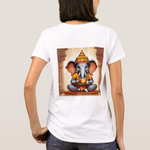 Camiseta Graça Divina do Senhor Ganesha Abençoa Sua Camiset