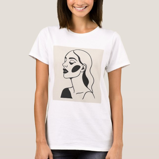 Camiseta Graça e elegância o retrato de uma nobre (Frente)