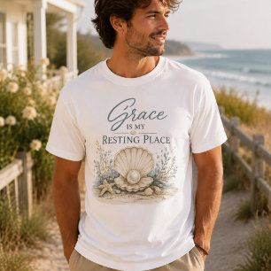 Camiseta Graça é o Meu Refúgio – Costeiro Inspirador