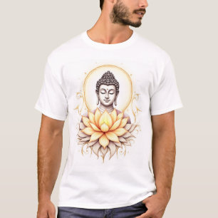 Camiseta "Graça Eterna: Buda com Lotus Sagrada"