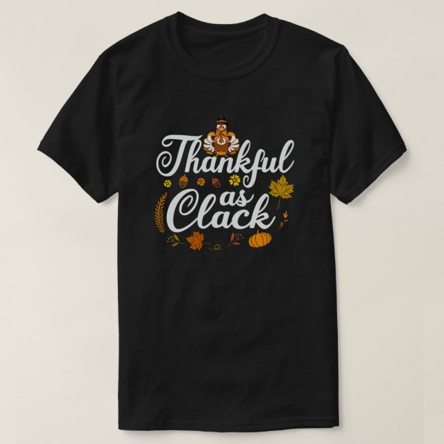 Camiseta Graças A Cluck Cute Turkey Engraçado Ação De Graça (Frente do Design)