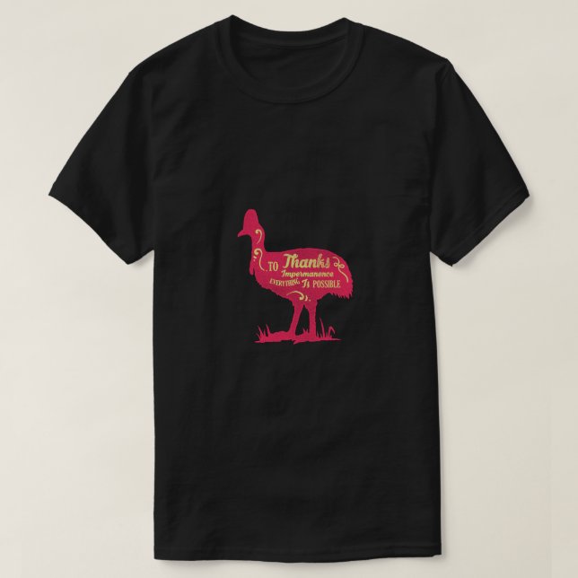 Camiseta Graças à Impermanência (Frente do Design)