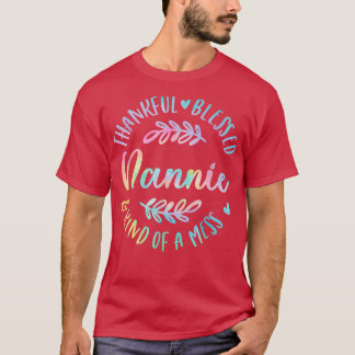 Camiseta Graças Abençoado E Meio Que Um Mess Nannie Obrigad