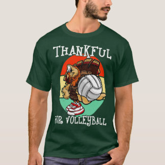 Camiseta Graças Ao Esporte De Ação De Graças De Voleibol Am