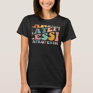 Camiseta Graças Feliz Abençoada Queda Paraprofissional