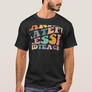 Camiseta Graças Grata, Bendito, Obrigados De Queda De Profe