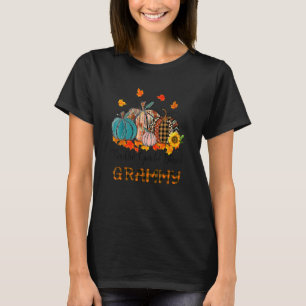 Camiseta Graças Grateful Bênção Pumpkins Thanksgi