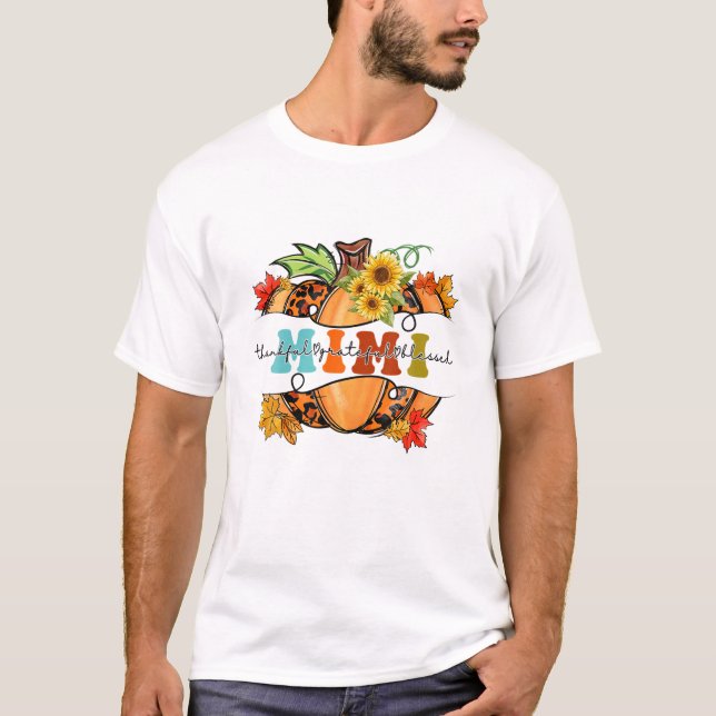 Camiseta Graças Grateful Mimi Leopard Pumpkin (Frente)