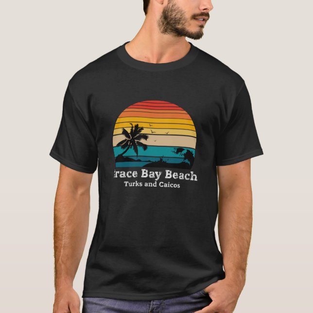 Camiseta Grace Bay Beach Providencienciales - Turks e Caico (Frente)