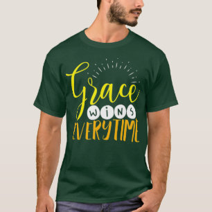 Camiseta Grace ganha cada vez que cristão inspirador