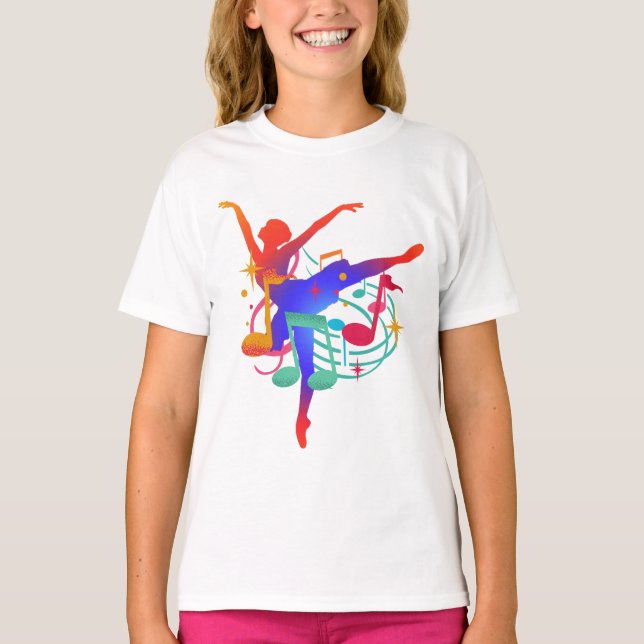 Camiseta Graceful Ballerina Art – Dance and Expression  (Frente)