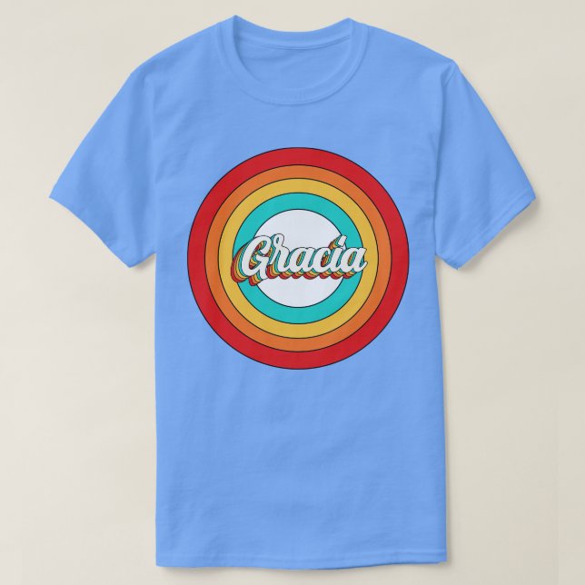 Camiseta Gracia Name Shirt Vintage Gracia Circle (Frente do Design)