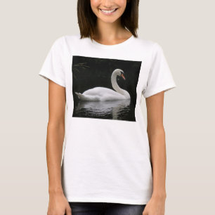 Camiseta Gracioso Cisne Branco Escarlate T Shirt