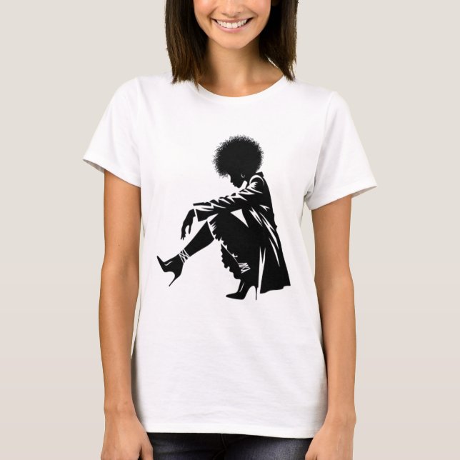 Camiseta Gracioso: Legança Afro-Branca (Frente)