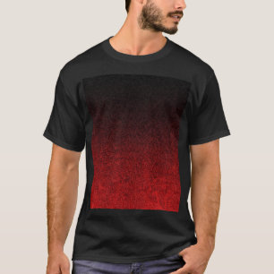 Camiseta Gradação da Brilhante Vermelha e Preta