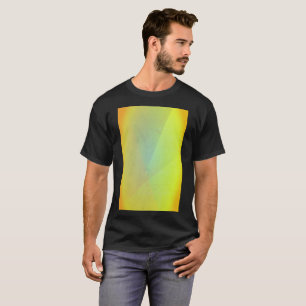 Camiseta Gradação Geométrica Amarela Moderna