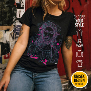 Camiseta Grade de Anaglifo Christian Christwave Jesus Crist