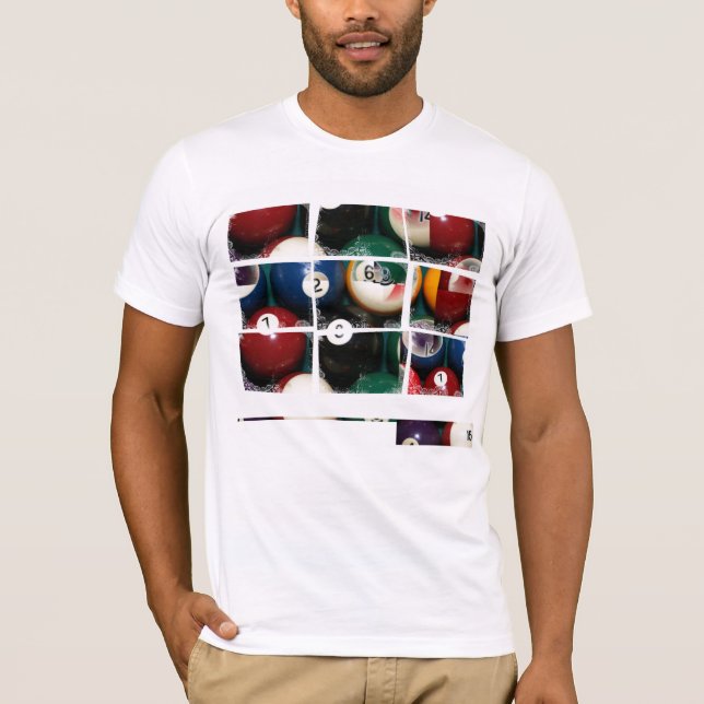 Camiseta Grade de Close_Ups dos bilhar - t-shirt (Frente)