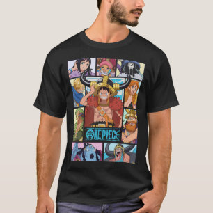 Camiseta Grade de Personagens da Tripulação do Chapéu de Pa