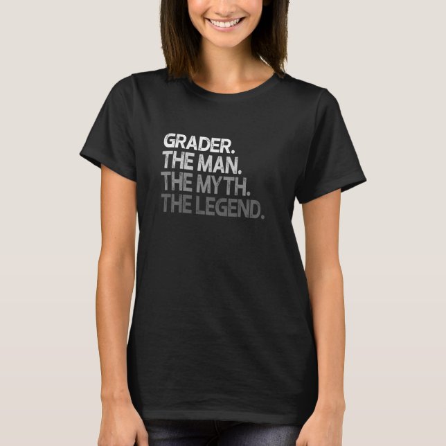 Camiseta Grader The Man Myth Legend (Frente)