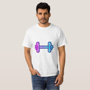 Camiseta Gradient Dumbbell Moderna