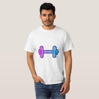Camiseta Gradient Dumbbell Moderna