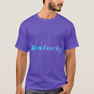 Camiseta Gradiente Azul Kentucky Escrita Premium