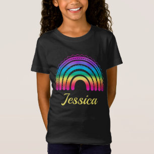 Camiseta Gradiente Colorido Boho Arco-Íris