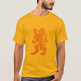 Camiseta Gradiente de Laranja Dourado Leão Bávaro