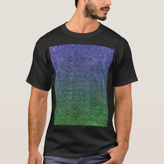 Camiseta Gradiente de Largura da Floresta Noite de Queda (Frente)