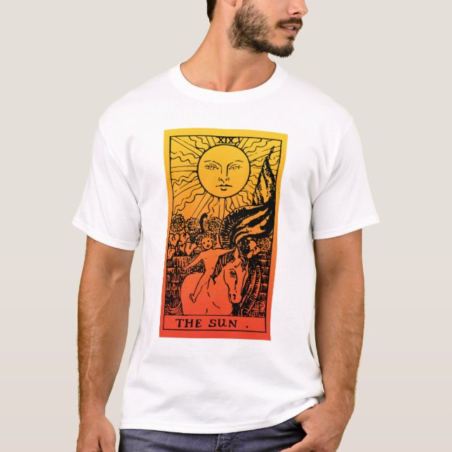 Camiseta Gradiente do Tarot do Sol (Frente)