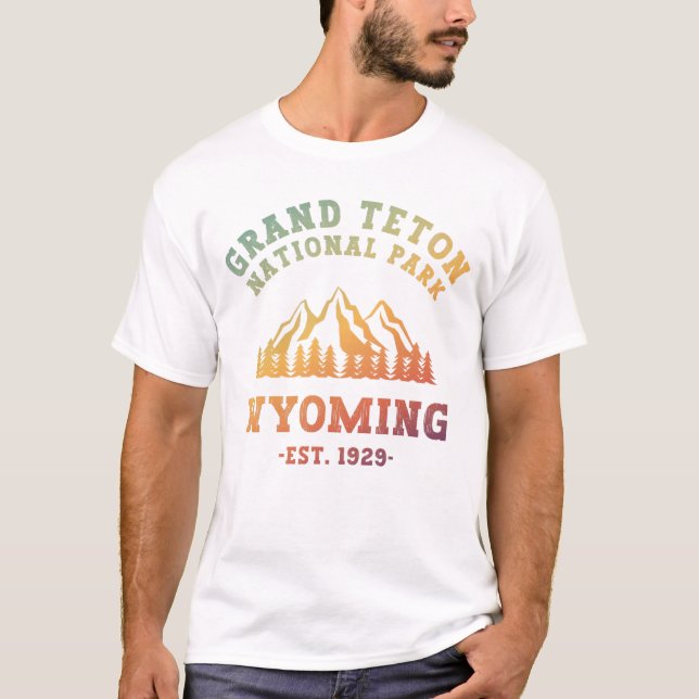 Camiseta Gradiente Grand Teton National Park Wyoming EUA (Frente)
