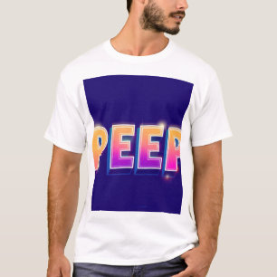 Camiseta Gradiente Neon PEEP   Camiseta Retro 80s 