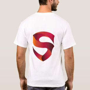 Camiseta Gradiente Ribbon S Logo – Design de Monograma Mode