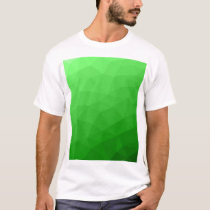 Camiseta Gradiente verde claro padrão geométrico de malha b