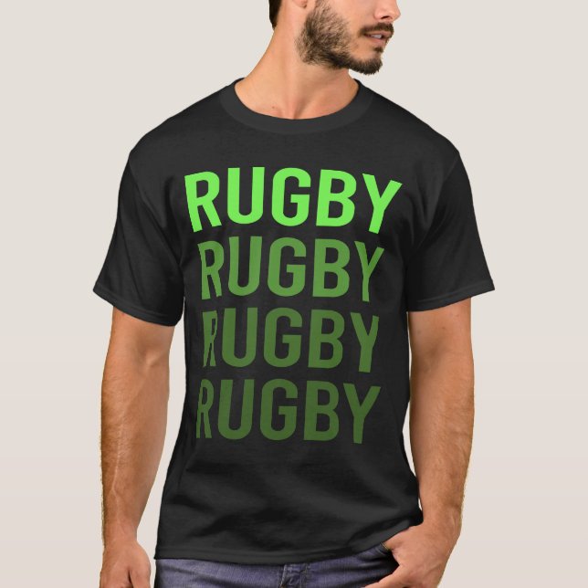 Camiseta Gradiente Verde Rugby (Frente)