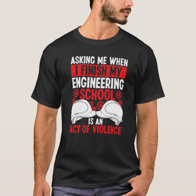 Camiseta Gradu do Engenheiro de Graduação da Ensino de Enge (Frente)