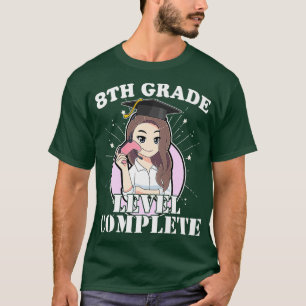 Camiseta Graduação 2021, 8º ano, garota ama anime