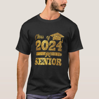 Camiseta Graduação 2024 S Classe 2024 Mais velho 24 Escola