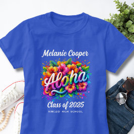 Camiseta Graduação Aloha Tropical Luau 