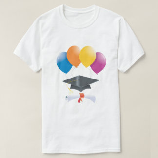Camiseta Graduação Balões Formando Diploma T-Shirt