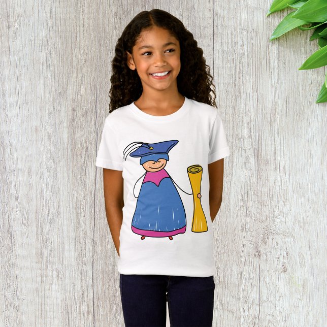 Camiseta Graduação Com Diploma Girls T-Shirt (Criador carregado)