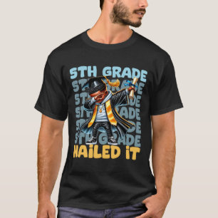 Camiseta Graduação De 5 De Graduação De Dabbing Nails Cl De