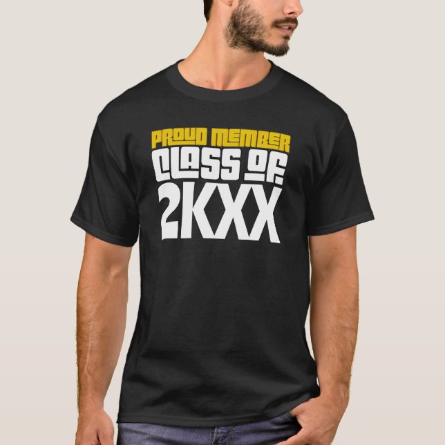 Camiseta Graduação de classe de Mais velho de Formando orgu (Frente)
