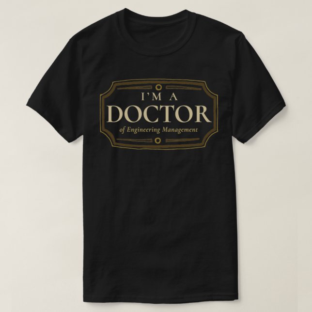 Camiseta Graduação de doutorado em Gestão de Engenharia (Frente do Design)