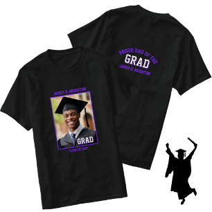 Camiseta Graduação de Foto de Pai Orgulhoso